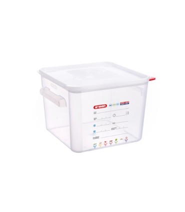 San Jamar Araven - Container Square w/Lid PP 12qt - Clear