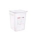 San Jamar Araven - Container Square w/Lid PP 23qt - Clear