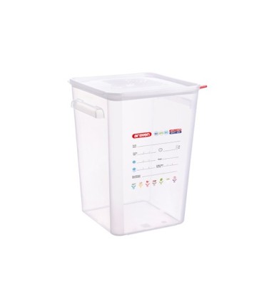San Jamar Araven - Container Square w/Lid PP 23qt - Clear