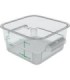 San Jamar Space Saving Cont - Square 2qt - Clear [6302]