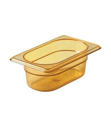 Rubbermaid FG200P00AMBR Final Sale: Food Pan - Hot 1/9 Size-2.5" Depth-Amber, Price Per EA - FG200P00AMBR -  - [unit price]