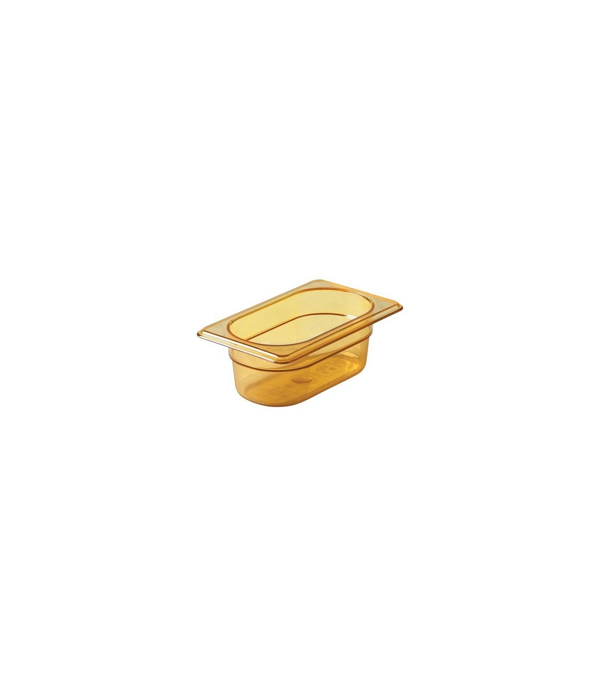 Rubbermaid FG200P00AMBR Final Sale: Food Pan - Hot 1/9 Size-2.5" Depth-Amber, Price Per EA - FG200P00AMBR -  - [unit price]
