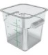 San Jamar Space Saving Cont - Square 4qt - Clear [6304]