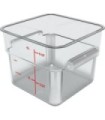 San Jamar Space Saving Cont - Square 6qt - Clear [6306]