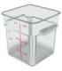 San Jamar Space Saving Cont - Square 8qt - Clear [6308]