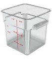 San Jamar Space Saving Cont - Square 8qt - Clear [6308]