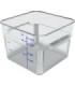 San Jamar Space Saving Cont- Square 12qt - Clear [6312]
