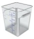 San Jamar Space Saving Cont - Square 18qt - Clear [6318]
