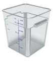 San Jamar Space Saving Cont - Square 18qt - Clear [6318]