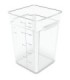 San Jamar Space Saving Cont - Square 22qt - Clear [6322]