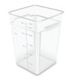 San Jamar Space Saving Cont - Square 22qt - Clear [6322]