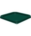 San Jamar Space Saving Cont - Square Lid Fit 2/4qt - Green