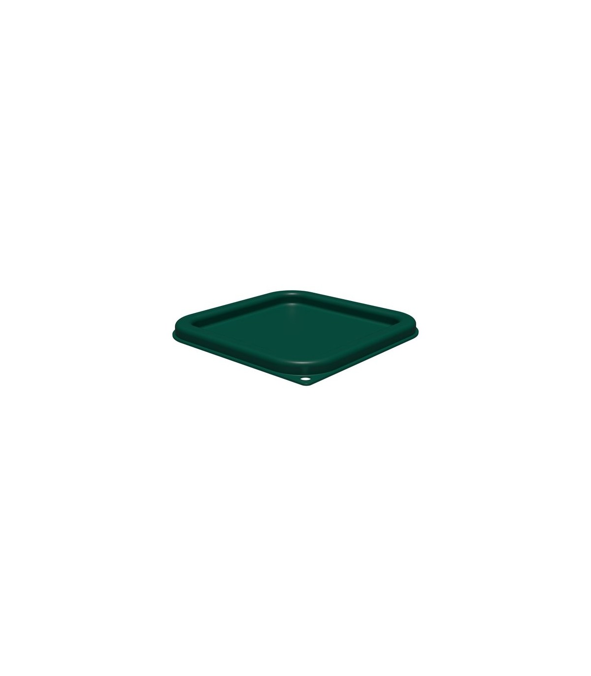 San Jamar Space Saving Cont - Square Lid Fit 2/4qt - Green