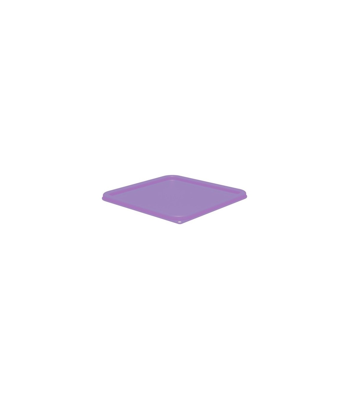 San Jamar Space Saving Cont - Square Lid Fit 2/4qt - Purple