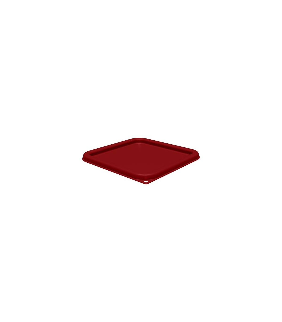 San Jamar Space Saving Cont - Square Lid Fit 6/8qt - Red
