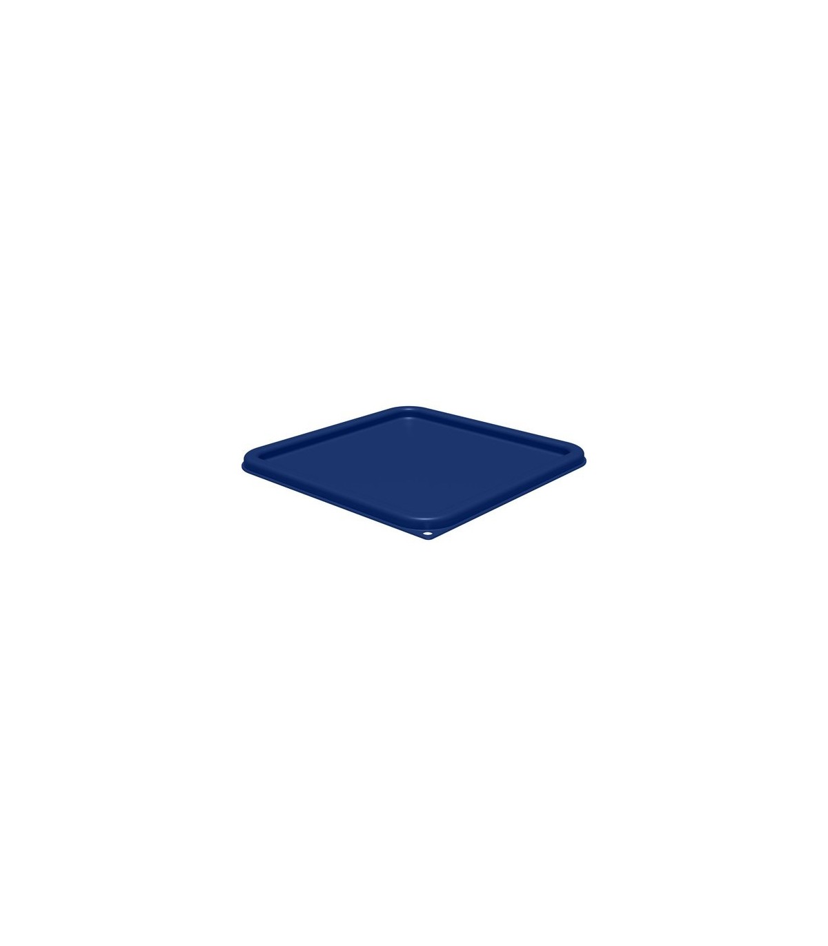 San Jamar Space Saving Cont - Square Lid Fit 12/18/22qt - Blue