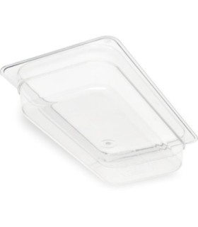 San Jamar Food Pan - Cold 1/3 Size 2.5" Depth - Clear