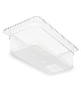 San Jamar Food Pan - Cold 1/3 Size 4" Depth - Clear
