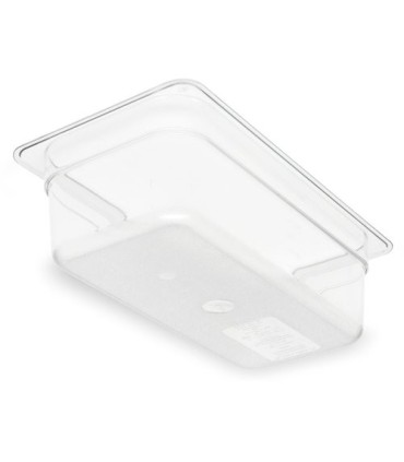 San Jamar Food Pan - Cold 1/3 Size 4" Depth - Clear