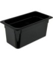 San Jamar Food Pan - Cold 1/3 Size 6" Depth - Black