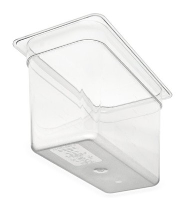 San Jamar Food Pan - Cold 1/3 Size 8" Depth - Clear
