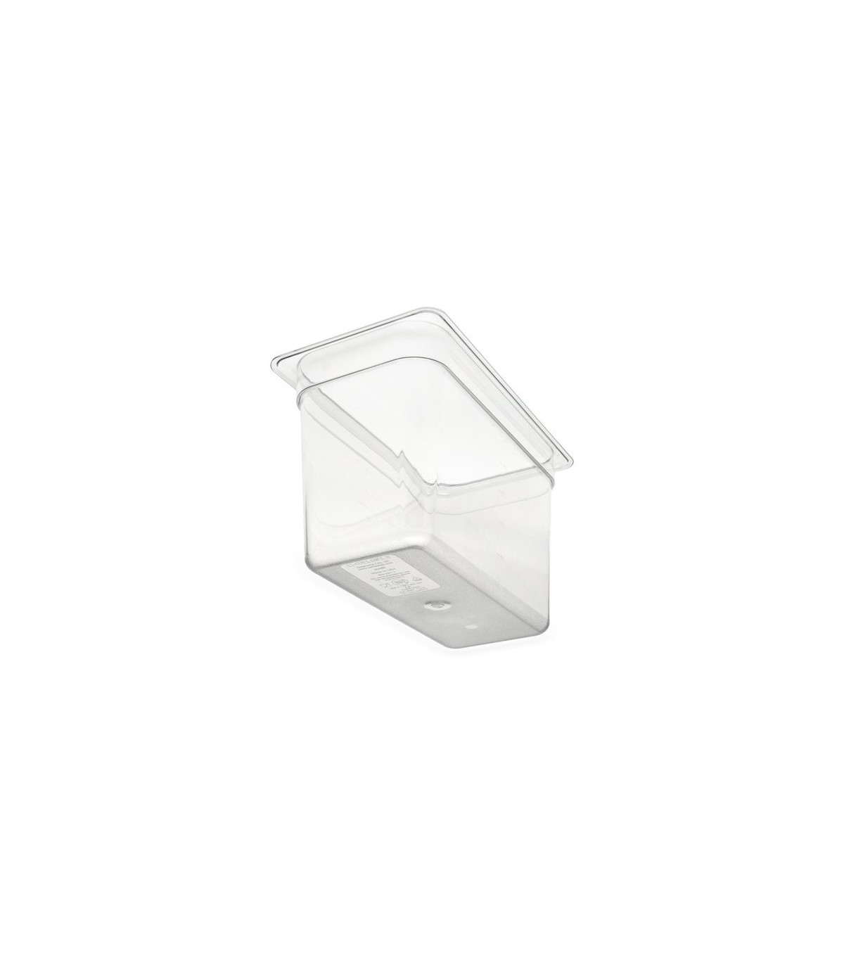 San Jamar Food Pan - Cold 1/3 Size 8" Depth - Clear