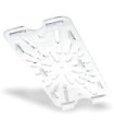 San Jamar Food Pan - Cold Drain Tray 1/3 Size - Clear