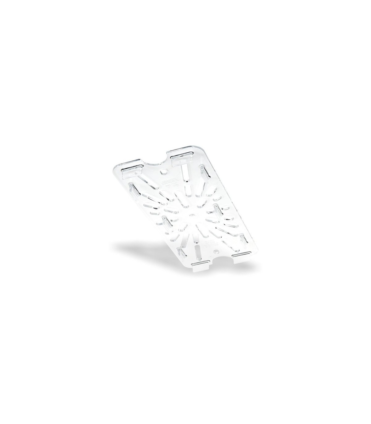 San Jamar Food Pan - Cold Drain Tray 1/3 Size - Clear