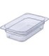 San Jamar Food Pan - Cold 1/4 Size - 2.5" Depth - Clear
