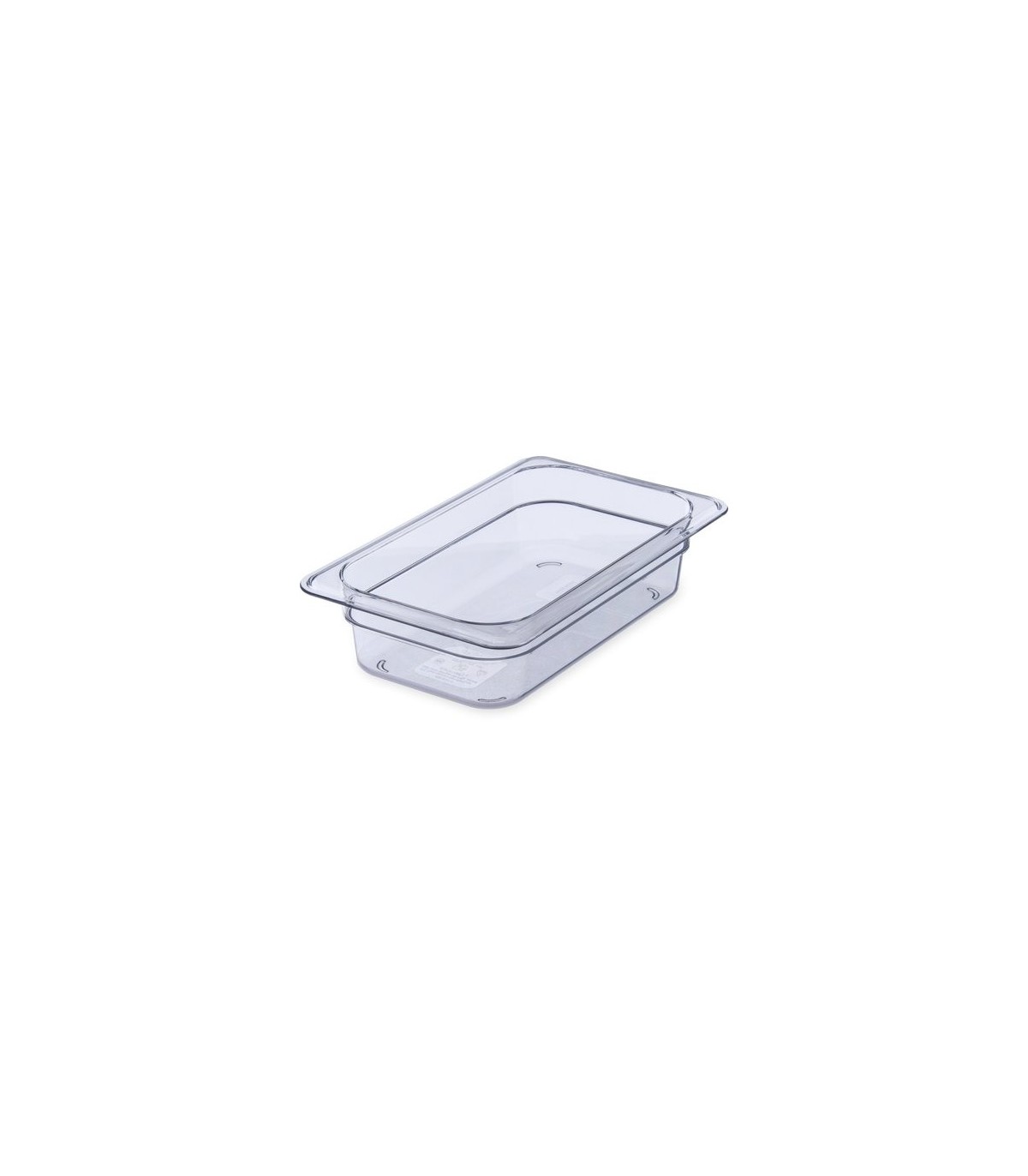 San Jamar Food Pan - Cold 1/4 Size - 2.5" Depth - Clear