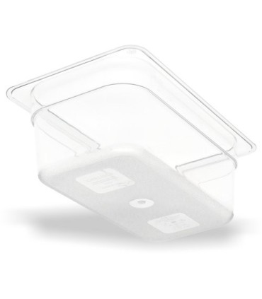 San Jamar Food Pan - Cold 1/4 Size - 4" Depth - Clear