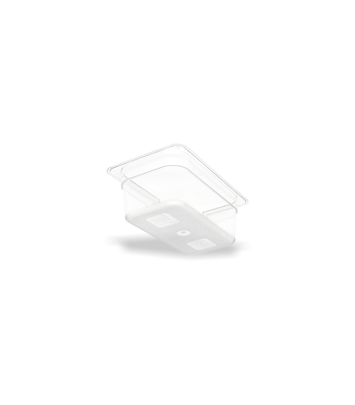 San Jamar Food Pan - Cold 1/4 Size - 4" Depth - Clear