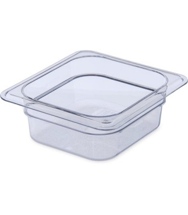 San Jamar Food Pan - Cold 1/6 Size - 2.5" Depth - Clear