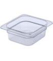 San Jamar Food Pan - Cold 1/6 Size - 2.5" Depth - Clear