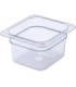 San Jamar Food Pan - Cold 1/6 Size - 4" Depth - Clear