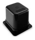 San Jamar Food Pan - Hot 1/6 Size - 6" Depth - Black