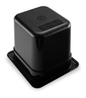 San Jamar Food Pan - Hot 1/6 Size - 6" Depth - Black