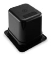 San Jamar Food Pan - Hot 1/6 Size - 6" Depth - Black