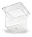 San Jamar Food Pan - Cold 1/6 Size - 6" Depth - Clear