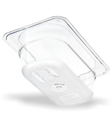 San Jamar Food Pan - Cold 1/9 Size - 2.5" Depth - Clear