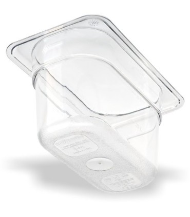 San Jamar Food Pan - Cold 1/9 Size - 4" Depth - Clear