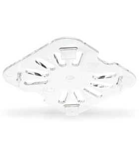 San Jamar Food Pan - Cold Drain Tray 1/6 Size - Clear