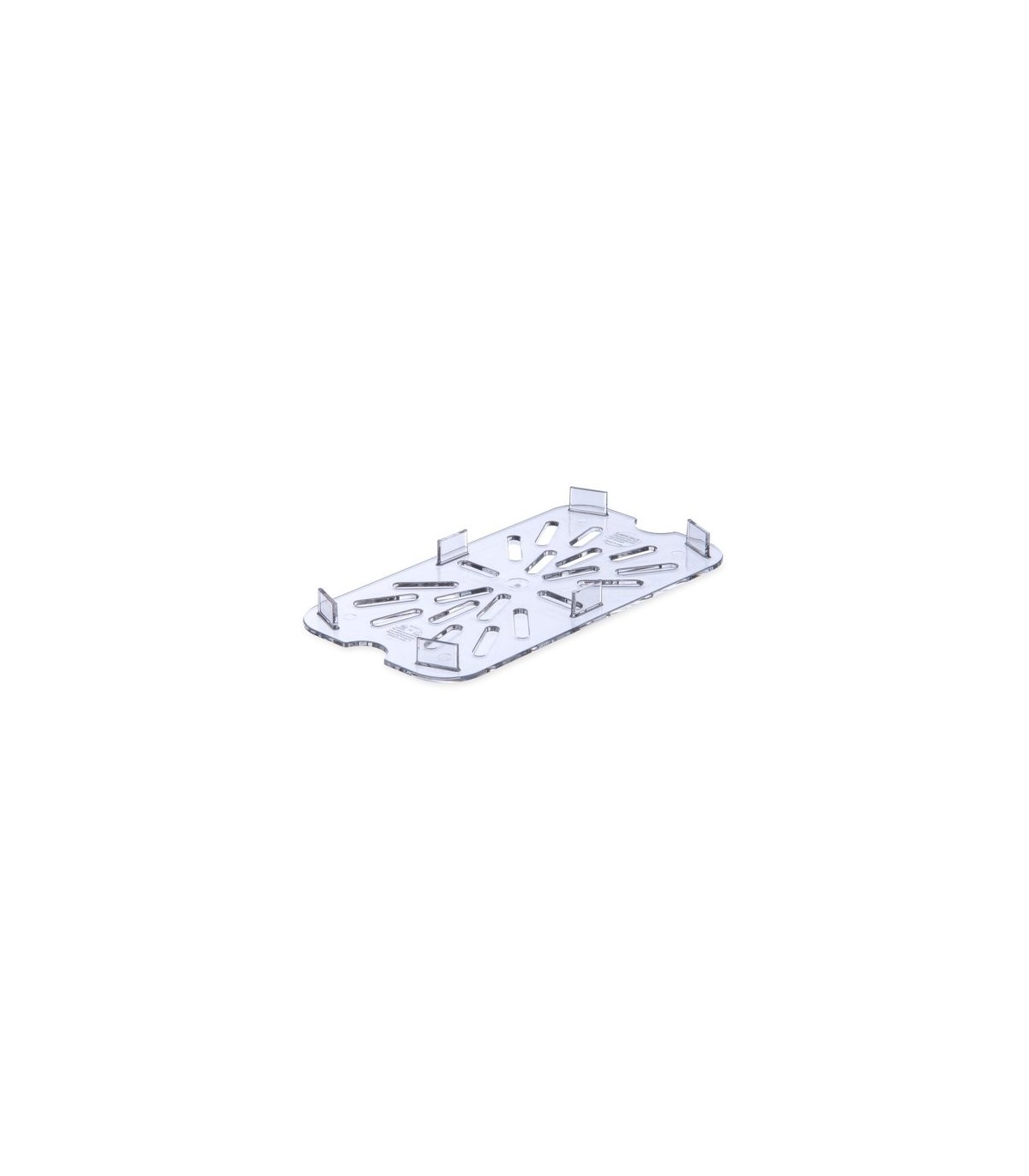 San Jamar Food Pan - Cold Drain Tray 1/4 Size - Clear