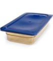 San Jamar Food Pan - Hot 1/3 Size - 2.5" Depth - Amber