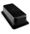 San Jamar Food Pan - Hot 1/3 Size - 4" Depth - Black