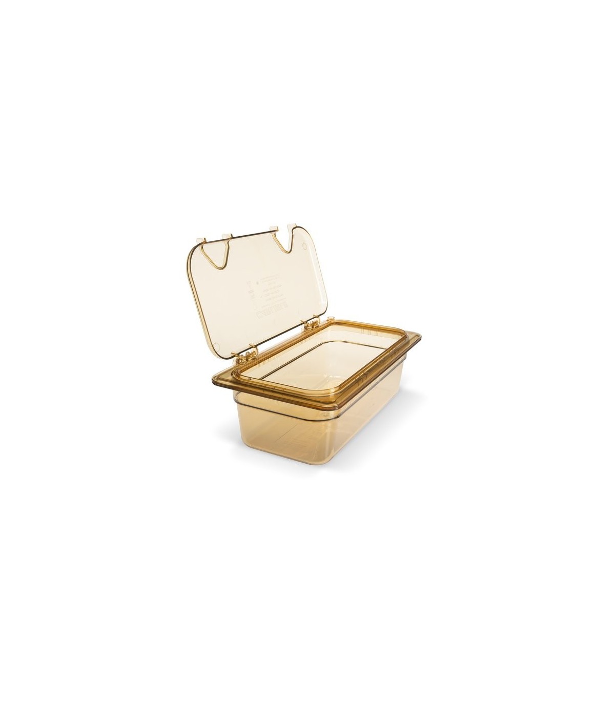 San Jamar Food Pan - Hot 1/3 Size - 4" Depth - Amber