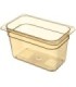 San Jamar Food Pan - Hot 1/4 Size - 6" Depth - Amber