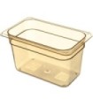 San Jamar Food Pan - Hot 1/4 Size - 6" Depth - Amber