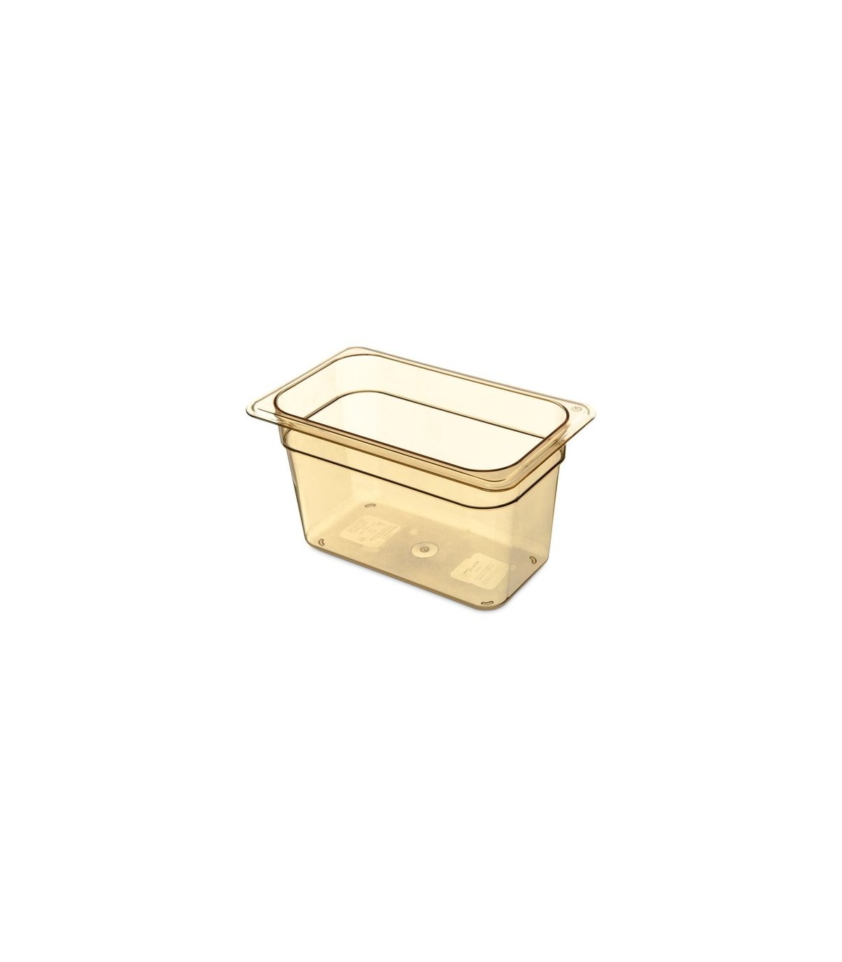 San Jamar Food Pan - Hot 1/4 Size - 6" Depth - Amber