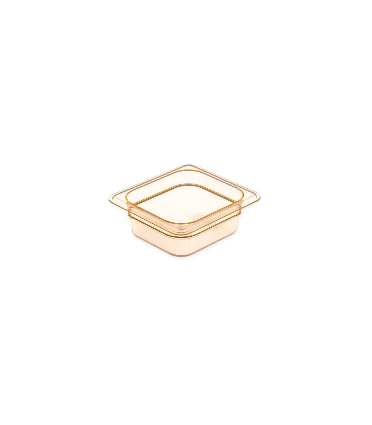 San Jamar Food Pan - Hot 1/6 Size - 2.5" Depth - Amber